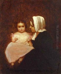 Mother and Child I by Eastman Johnson