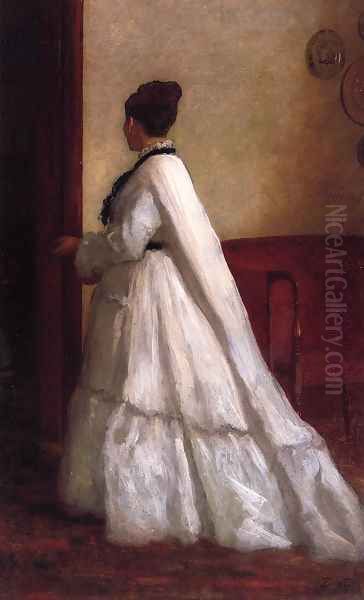 Woman in a White Dress - view 1