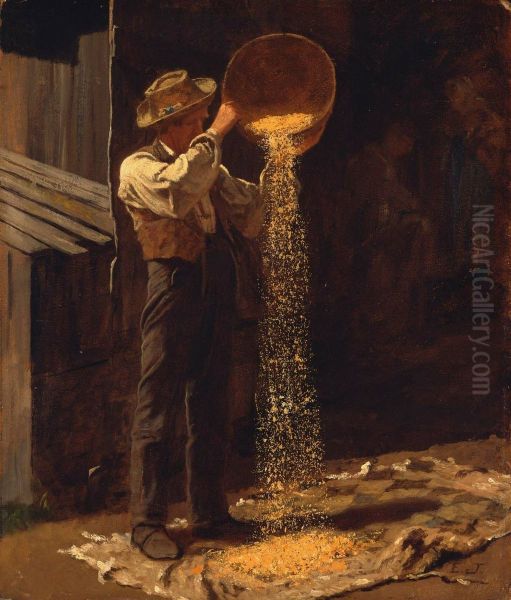 Winnowing Grain - view 1