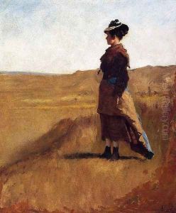 Woman on a Hill by Eastman Johnson