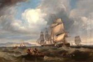 Shipping Off Coast by John Wilson Carmichael