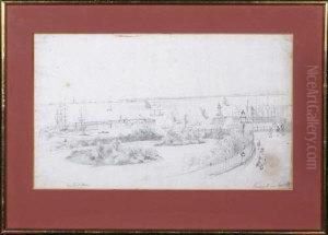 Ramsgate From East Cliff - Distant Downs by John Wilson Carmichael