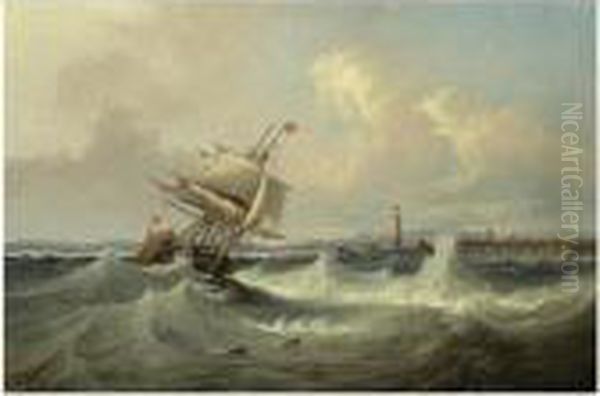 Shipping In A Stiff Breeze On The Solent - view 1