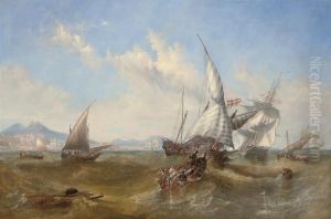 In The Bay Of Naples by John Wilson Carmichael