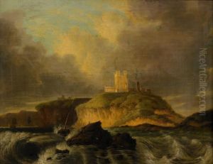 Skeppsbrott Invid Kust Med Borg by John Wilson Carmichael