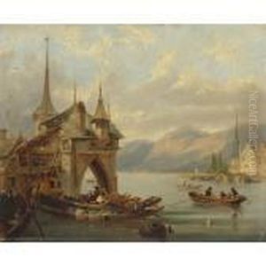 On A Swiss Lake by John Wilson Carmichael