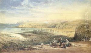 Cullercoats Looking Towards Tynemouth by John Wilson Carmichael
