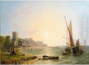 A View Of Dysart On The Northern Shore Of The Firth Of Forth by John Wilson Carmichael