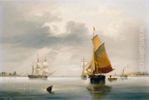 A View Near Barton-on-the-humber by John Wilson Carmichael