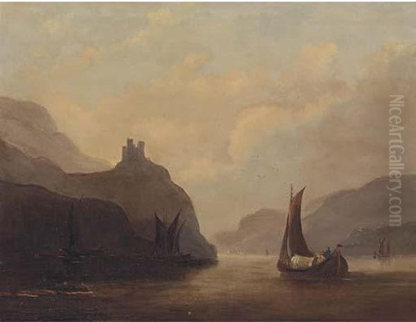 Vessels On A Tranquil Estuary - view 1