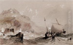 Approaching The Headland In Choppy Seas