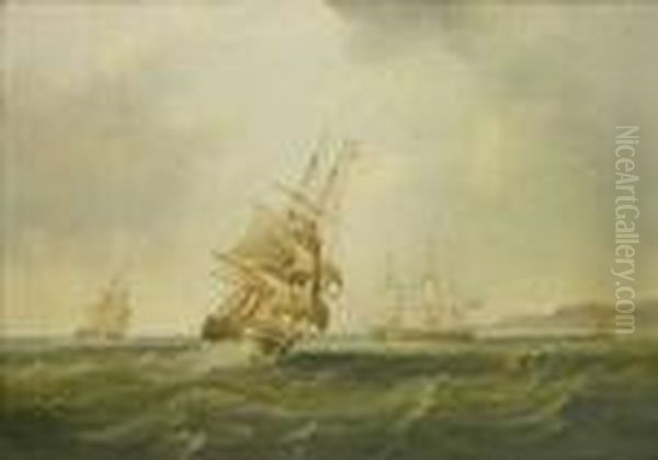 Attributed To John Wilson Carmichael 'shipping In The Estuary' - view 1