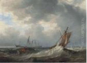 Going To The Rescue by John Wilson Carmichael