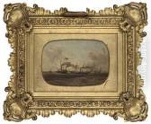The Royal Yacht Victoria And Albert(1) by John Wilson Carmichael