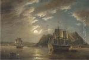 H.m.s. Minden 74, Off Gibraltar, Moonlight