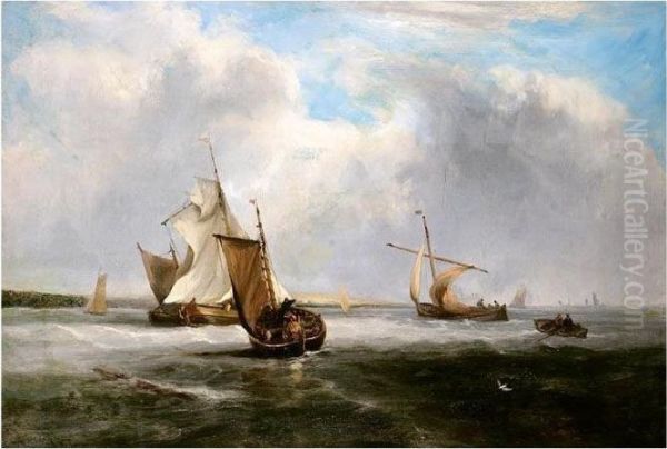 Fishing Vessels Off The Coast - view 1