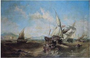 Study The Type Of Coastal Subjects That Were His Stock In Trade by John Wilson Carmichael