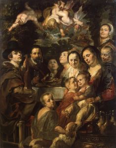 Self Portrait among Parents, Brothers and Sisters by Jacob Jordaens