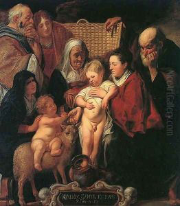 The Holy Family with St. Anne, The Young Baptist, and his Parents