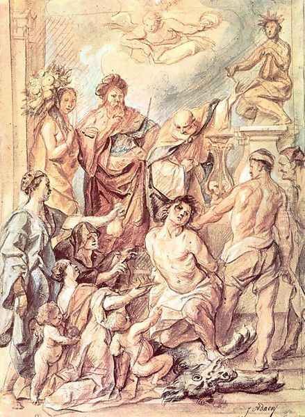 Martyrdom of St Quentin - view 1