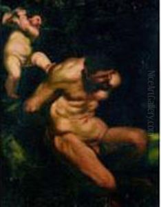 Faune Fouette Par Un Ange by Jean-Baptiste Carpeaux