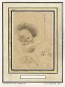 Portrait De Charles Carpeaux, Fils De L'artiste Et Deux Etudes Dela Tete De L'enfant.