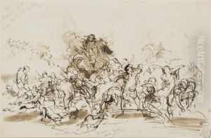 Une Scene De Bataille by Jean-Baptiste Carpeaux
