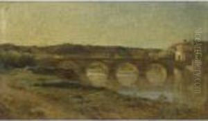 Vue D'un Pont En Italie by Jean-Baptiste Carpeaux