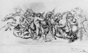 Le Depart Des Barbieri by Jean-Baptiste Carpeaux