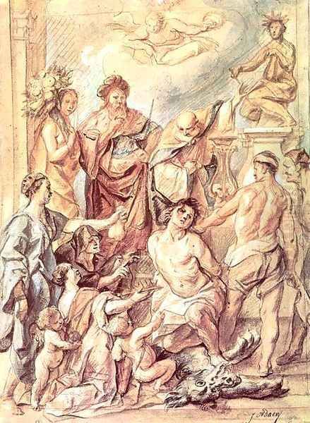 Martyrdom of St Quentin 2 - view 1