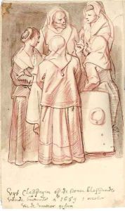 Five women gossiping in the street by Jacob Jordaens
