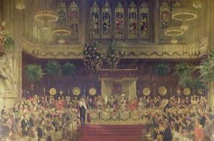 Coronation Luncheon for King George V and Queen Mary in Guildhall, 29th June 1911, 1914-22