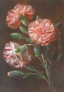 Carnations by Johan Laurentz Jensen