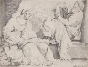 Holy Family With St John The Baptist by Annibale Carracci