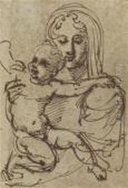 Study For Saint Mary And Child - view 1
