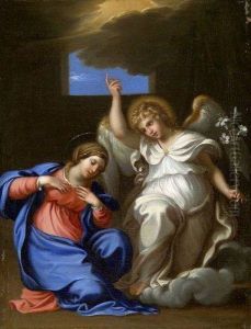 L'annonciation. by Annibale Carracci
