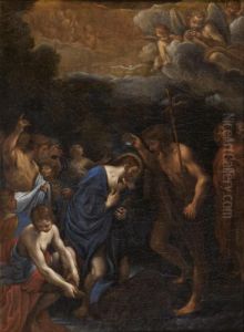 Le Bapteme Du Christ by Annibale Carracci