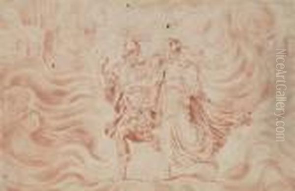 Venus Guiding Aeneas To Carthage In A Cloud
Red Chalk - view 1