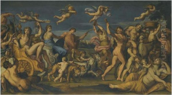 The Triumph Of Bacchus And Ariadne by Annibale Carracci
