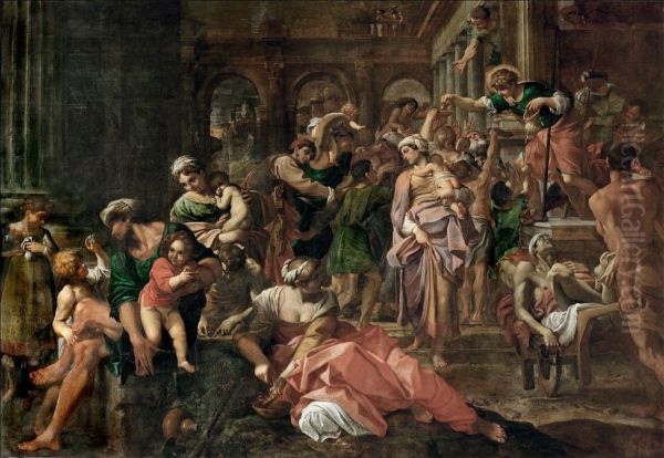 Saint Roch Distributing Alms - view 1