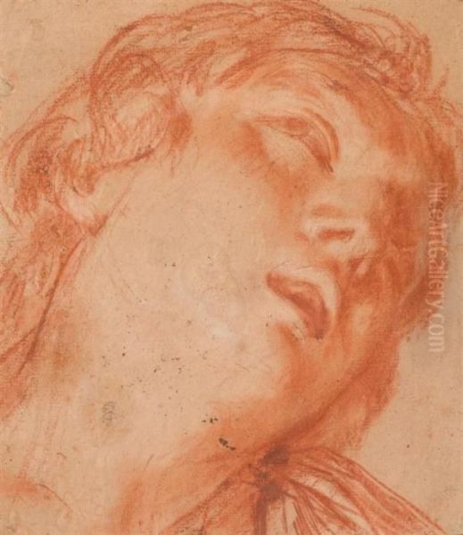 Head Study Of Enraptured Jung Woman. - view 1