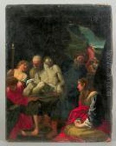 Depicting The Entombment Of Christ by Annibale Carracci