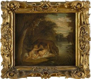 Romolo E Remo Allattati Dalla Lupa by Annibale Carracci