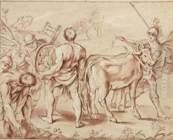 Romulus And Remus Establishing Rome's Boundaries - view 1