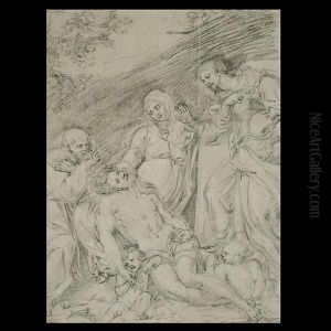 The Lamentation Of Christ. by Annibale Carracci