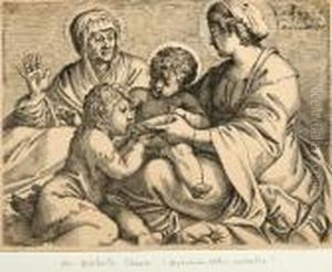 La Madonna Della Scodella by Annibale Carracci
