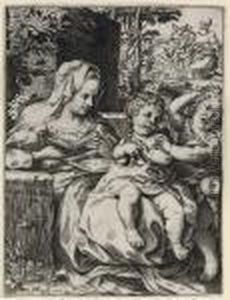 Madonna Of The Swallow by Annibale Carracci