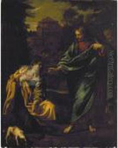 Christ And The Woman Of Canaan by Annibale Carracci