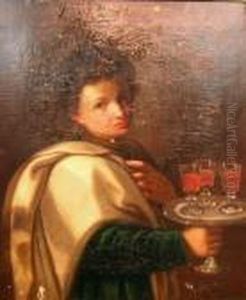 Portrait Of A Young Cup Bearer by Annibale Carracci