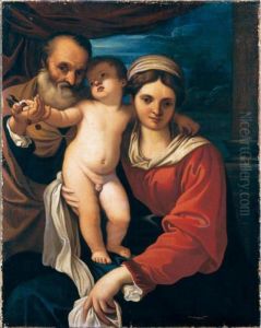 Sacra Famiglia (madonna Delle Ciliege) by Annibale Carracci